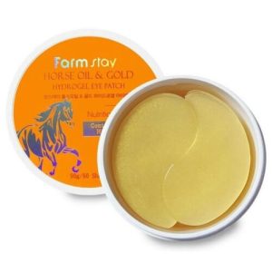 FarmStay Патчи гидрогелевые с золотом и лошадиным маслом - Horse oil & gold hydrogel eye patch, 60шт
