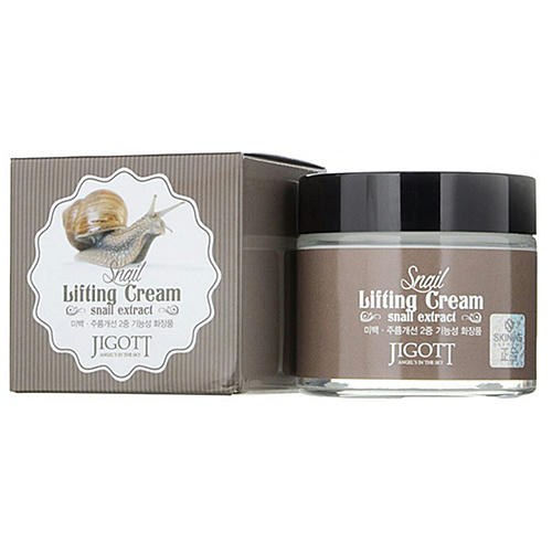 Jigott Крем подтягивающий с экстрактом слизи улитки - Snail lifting cream, 70мл