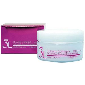 Japan Gals Крем увлажняющий 3 слоя коллагена для лица - Layers collagen, 60г