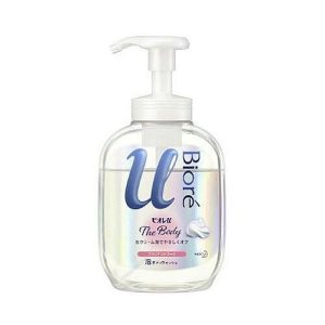 KAO Мыло-пенка для душа с букетным ароматом - Biore u foaming body wash pure savon, 540мл