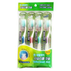 Dental Care Щетка зубная cо сверхтонкой щетиной «средней жесткости» - Toothbrush set, 4шт