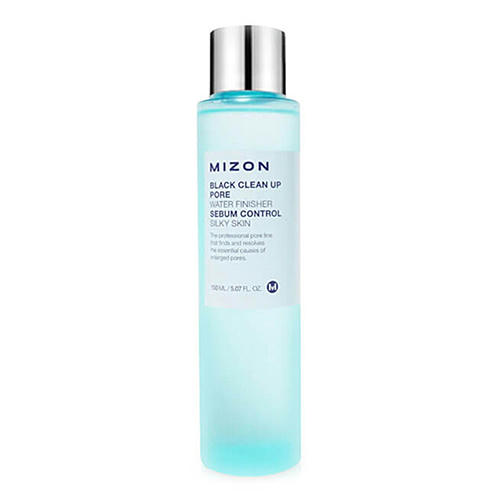 Mizon Тонер для очищения лица и сужения пор - Black clean up pore water finisher, 150мл