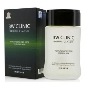 3W Clinic Тоник для лица мужской «увлажнение и свежесть» - Homme classic essential skin, 150мл