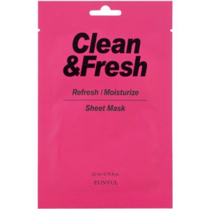 Eunyul Маска тканевая для освежающего эффекта - Clean&fresh moistuize sheet mask, 22мл