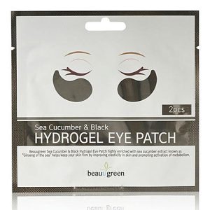 BeauuGreen Патчи для глаз с экстрактом морского огурца - Sea cucumber & black hydrogel eye patch, 4г