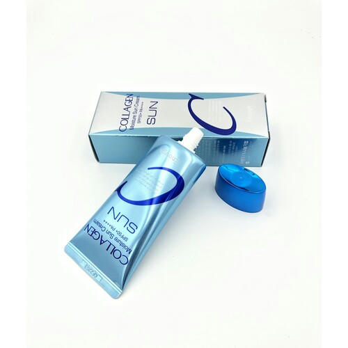 Enough Крем солнцезащитный увлажняющий с коллагеном - Collagen sun cream SPF50+/PA++++, 50г — изображение 4