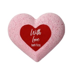Бомбочка для ванны в виде сердца с ароматом чайной розы - With love, 130г