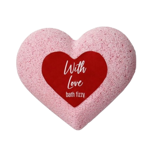 Бомбочка для ванны в виде сердца с ароматом чайной розы - With love, 130г
