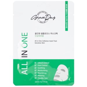Grace Day Маска тканевая успокаивающая - All in one cellulose mask pack sensitive skin, 23мл