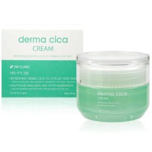 3W Clinic Крем для лица с центеллой – Centella cica cream, 55г