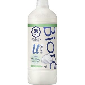 KAO Крем-пенка для душа с ароматом целебных трав з/б - Biore u body wash pure savon, 450мл