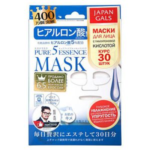 Japan Gals Маска с гиалуроновой кислотой - Hyaluronic acid mask, 30шт