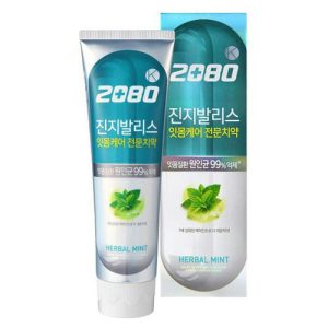 KeraSys Паста зубная с гинкго билоба «мята и целебные травы» - Dental clinic 2080 herbal mint, 100г