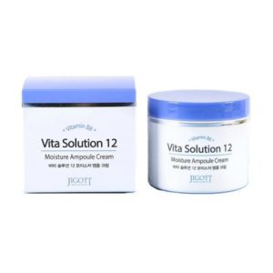 Jigott Крем увлажняющий ампульный - Vita solution 12 moisture ampoule cream, 100мл
