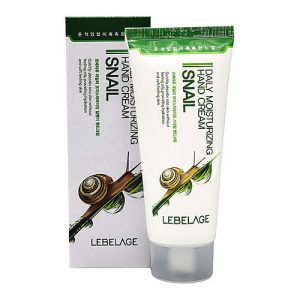 Lebelage Крем для рук увлажняющий с муцином улитки - Daily moisturizing snail hand cream, 100мл
