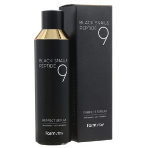 FarmStay Сыворотка с муцином черной улитки и пептидами - Black snail&peptide 9 perfect serum, 120мл