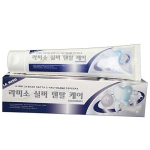 La Miso Паста зубная с частицами серебра - Silver dental care toothpaste, 150г