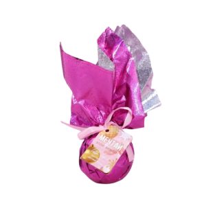 Бомбочка для ванны «Мечтай этой зимой» с ароматом лесных ягод в пленке с шильдом, 130г