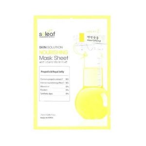 Soleaf Маска для лица питательная c маточным молочком - Skin solution nourishing mask sheet, 25мл