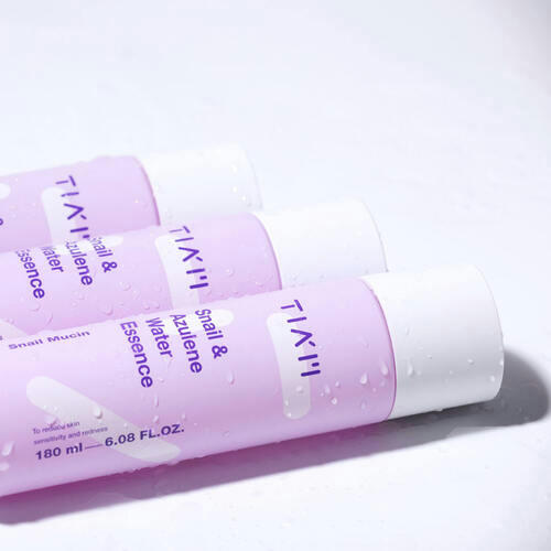 TIAM Тонер-эссенция с муцином улитки и азуленом - Snail & Azulene Water Essence, 180мл — изображение 5