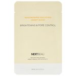NEXTBEAU Маска тканевая с ниацинамидом - niacinamide solution brightening & pore control, 22мл