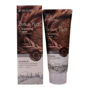 3W Clinic Пенка для умывания с экстрактом коричневого риса - Brown rice foam cleansing, 100мл