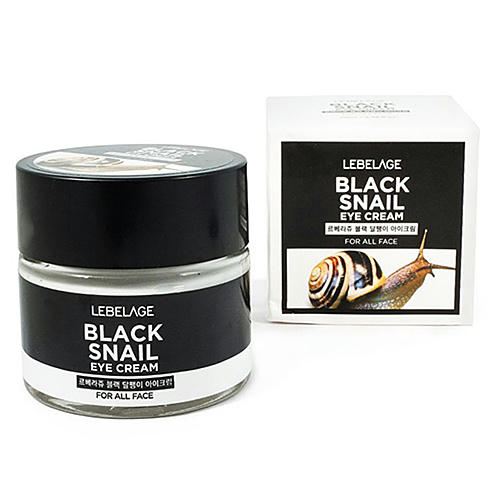 Lebelage Крем для глаз с муцином чёрной улитки - Eye cream black snail, 70мл