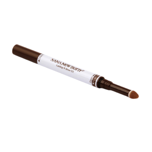 Sana Подводка для бровей 2 в 1 влагостойкая (светло-коричневый) - New born lasting brow ex n #02,1шт — изображение 2
