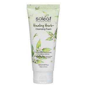 Soleaf Пенка очищающая с целебными травами - Healing herb cleansing foam, 150мл