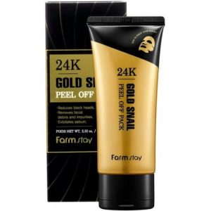 FarmStay Маска пленка с золотом и муцином улитки - 24K gold snail peel off pack, 100г