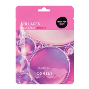 Consly Маска тканевая с гидролизованным морским коллагеном - daily solution collagen mask sheet,25мл