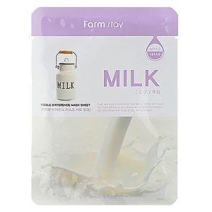 FarmStay Маска тканевая с молочными протеинами - Visible difference milk mask pack, 23мл