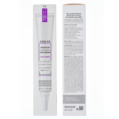 May Island Крем для кожи вокруг глаз с коллагеном - Agelab youthup face/neck/eye cream collagen, 50г — изображение 2