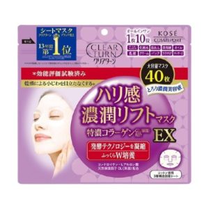 Kose Маска тканевая для лица с лифтинг-эффектом - Clear turn firmness rich lift mask ex, 40шт