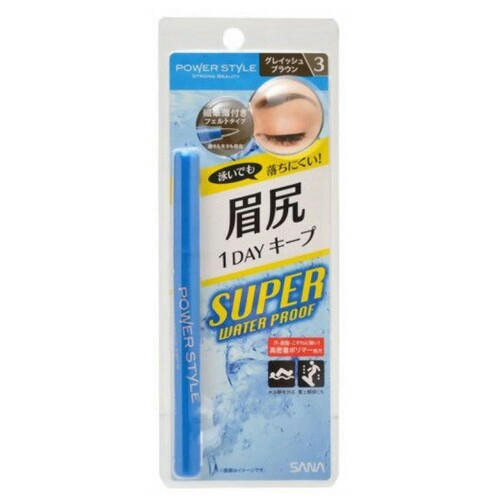 Sana Подводка для бровей жидкая водостойкая «насыщенный-коричневый» - Power liquid eyebrow, 1шт