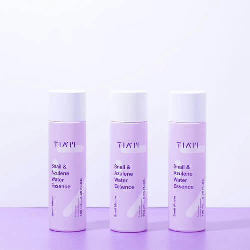 TIAM Тонер-эссенция с муцином улитки и азуленом - Snail & Azulene Water Essence, 180мл — изображение 4