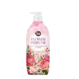 KeraSys Гель для душа «роза» - Shower mate pink flower, 900мл