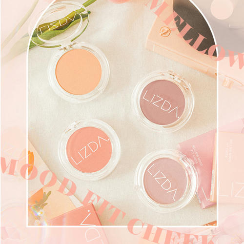 Lizda Румяна пастельные тон 01 холодящий розовый - mellow mood fit cheek breeze pink, 4,5г — изображение 4