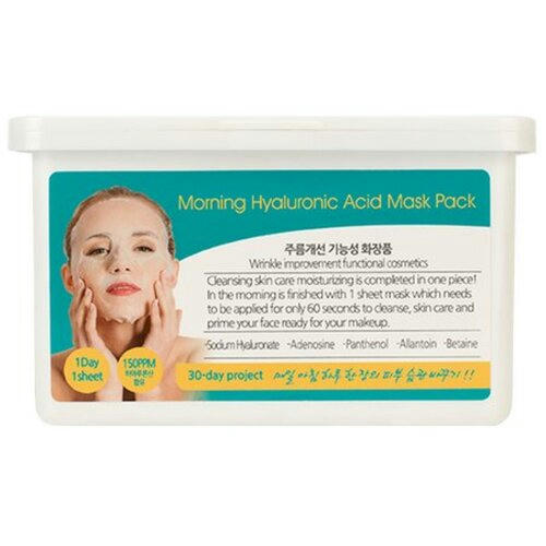 Grace Day Маска тканевая с гиалуроновой кислотой - Morning hyaluronic acid mask pack, 30шт