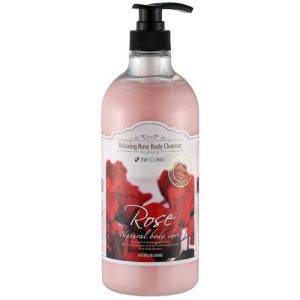 3W Clinic Гель для душа релакс роза - Relaxing body cleanser, 1000мл