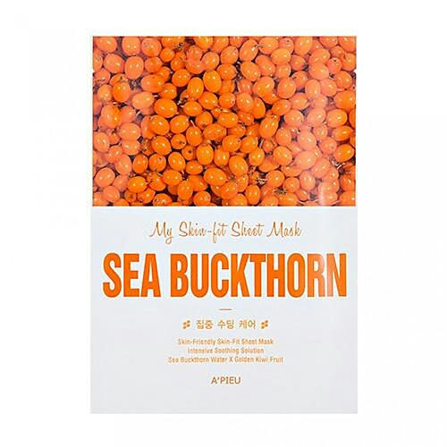 A'Pieu Маска тканевая c экстрактом облепихи - My skin-fit sheet mask sea buckthorn, 25г