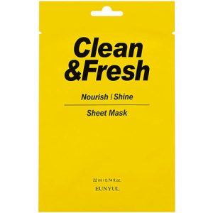 Eunyul Маска тканевая для питания и сияния кожи - Clean&fresh nourish-shine sheet mask, 22мл