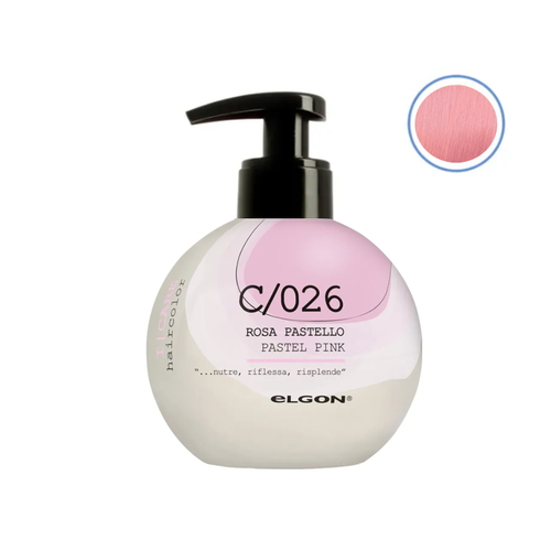 ELGON, Крем-кондиционер для волос окрашивающий I-Care С/26 розовый пастель Rosa Pastello, 200 мл
