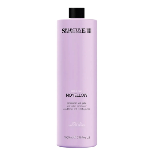 SELECTIVE, Кондиционер для устранения нежелательных желтых оттенков со светлых, обесцвеченных и седых волос No Yellow, 1000 мл