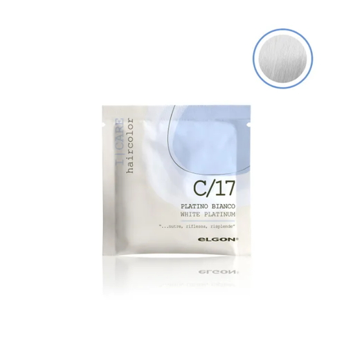 ELGON, Крем-кондиционер для волос окрашивающий I-Care С/17 белый платиновый White Platinum, 25 мл