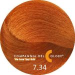 COMPAGNIA DEL COLORE, Стойкая низкоаммиачная краска для волос 7.34, 100 мл