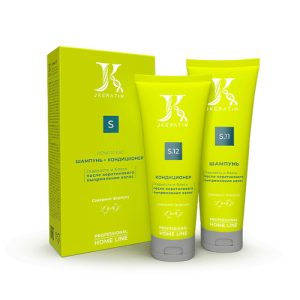 JKERATIN, Комплекс для ухода за волосами после кератинового выпрямления S. 11 + S. 12, 250 + 200 мл