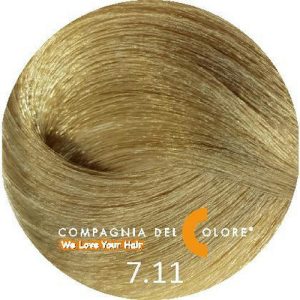 COMPAGNIA DEL COLORE, Стойкая низкоаммиачная краска для волос 7/11, 100 мл