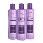 CADIVEU, Набор средств для кератинового выпрямления волос Plastica Dos Fios, 3*300 мл
