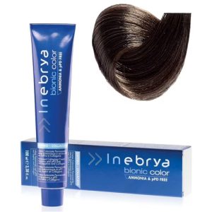 INEBRYA, Крем-краска для волос безаммиачная Bionic Color 4/0, 100 мл